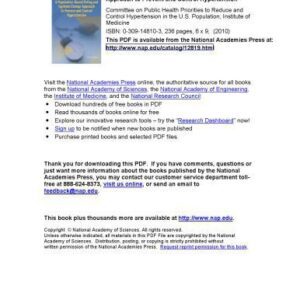 خرید و دانلود نسخه کامل کتاب A Population-Based Policy and Systems Change Approach to Prevent and Control Hypertension