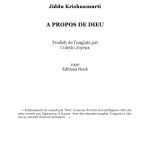خرید و دانلود نسخه کامل کتاب A propos de Dieu