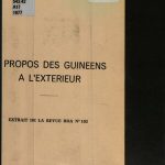 خرید و دانلود نسخه کامل کتاب À propos des guinéens à l’exterieur: extrait de la revue RDA Nº 103