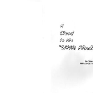 خرید و دانلود نسخه کامل کتاب A Word to the Little Flock with Foreword & Appendix. 1847