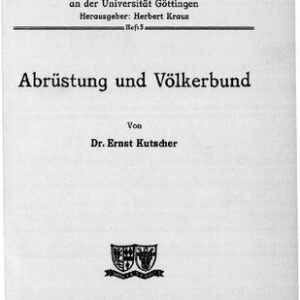 خرید و دانلود نسخه کامل کتاب Abrüstung und Völkerbund