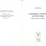 خرید و دانلود نسخه کامل کتاب Acquaintance, Ontology, and Knowledge: Collected Essays in Ontology