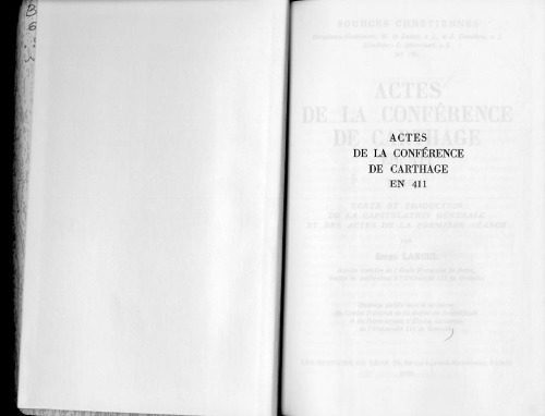 خرید و دانلود نسخه کامل کتاب Actes de la Conférence de Carthage en 411, Capitulation, Actes de la première séance, tome II_68e02b7f40b4d.jpeg خرید و دانلود نسخه کامل کتاب Actes de la Conférence de Carthage en 411, Capitulation, Actes de la première séance, tome II