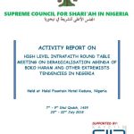 خرید و دانلود نسخه کامل کتاب Activity report on high level intrafaith round table meeting on deradicalisation agenda of Boko Haram and other extremists tendencies in Nigeria