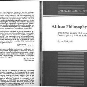 خرید و دانلود نسخه کامل کتاب African Philosophy. Traditional Yoruba Philosophy and Contemporary African Realities