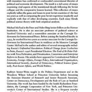 خرید و دانلود نسخه کامل کتاب After the Collapse of Communism: Comparative Lessons of Transition