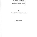 خرید و دانلود نسخه کامل کتاب After Virtue: A Study in Moral Theory, Third Edition
