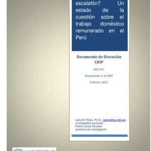 خرید و دانلود نسخه کامل کتاب ¿Al fondo del escalafón? Un estado de la cuestión sobre el trabajo doméstico remunerado en el Perú