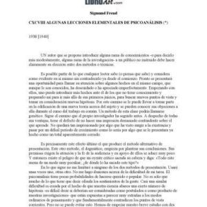 خرید و دانلود نسخه کامل کتاب Algunas lecciones elementales de psicoanalisis