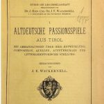خرید و دانلود نسخه کامل کتاب Altdeutsche Passionsspiele aus Tirol