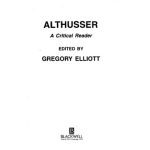 خرید و دانلود نسخه کامل کتاب Althusser: A Critical Reader
