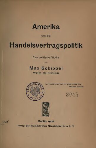 خرید و دانلود نسخه کامل کتاب Amerika und die Handelsvertragspolitik; eine politische Studie_68f7230c9d323.jpeg خرید و دانلود نسخه کامل کتاب Amerika und die Handelsvertragspolitik; eine politische Studie