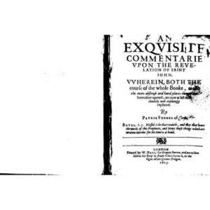 خرید و دانلود نسخه کامل کتاب An Exquisite Commentary upon the Revelation of Saint John. 1613
