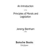 خرید و دانلود نسخه کامل کتاب An Introduction to the Principles of Morals and Legislation