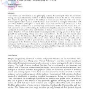 خرید و دانلود نسخه کامل کتاب An Introduction to the Tibetan Dzogchen (Great Perfection) Philosophy of Mind