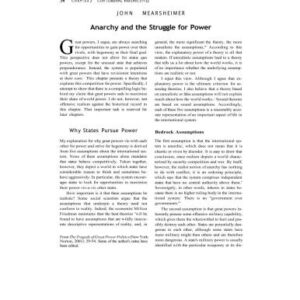 خرید و دانلود نسخه کامل کتاب Anarchy and the Struggle for Power