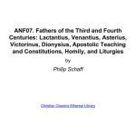 خرید و دانلود نسخه کامل کتاب Ante-Nicene Fathers. In 10 vols. Volume 07. Fathers of the Third and Fourth Centuries: Lactantius, Venantius, Asterius, Victorinus, Dionysius, Apostolic Teaching and Constitutions, Homily