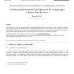 خرید و دانلود نسخه کامل کتاب Anti-Korean Sentiment and Hate Speech in the Current Japan: A Report from the Street
