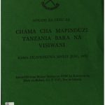 خرید و دانلود نسخه کامل کتاب Anwani za ofisi za Chama cha Mapinduzi Tanzania bara na visiwani. Kama zilivyokuwa mwezi juni, 1979