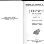خرید و دانلود نسخه کامل کتاب Aristote: Topiques. Tome I: Livres I-IV