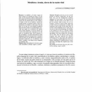 خرید و دانلود نسخه کامل کتاب [Artículo] Metáfora e ironía, claves de la razón vital