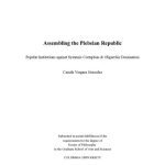 خرید و دانلود نسخه کامل کتاب Assembling the Plebeian Republic: Popular Institutions against Systemic Corruption and Oligarchic Domination