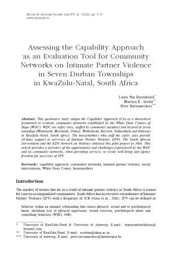 خرید و دانلود نسخه کامل کتاب Assessing the Capability Approach as an Evaluation Tool for Community Networks on Intimate Partner Violence in Seven Durban Townships in KwaZulu‑Natal, South Africa_68f98eab6afa2.jpeg خرید و دانلود نسخه کامل کتاب Assessing the Capability Approach as an Evaluation Tool for Community Networks on Intimate Partner Violence in Seven Durban Townships in KwaZulu‑Natal, South Africa