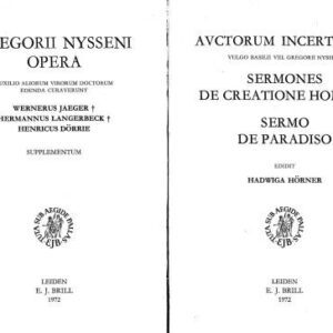 خرید و دانلود نسخه کامل کتاب Auctorum incertorum vulgo Basilii vel Gregorii Nysseni Sermones de creatione hominis ; Sermo de paradiso