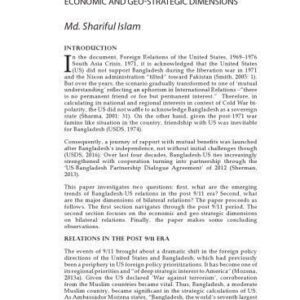 خرید و دانلود نسخه کامل کتاب Bangladesh-US Relations in the Post 9/11 Era