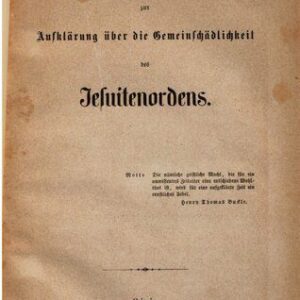 خرید و دانلود نسخه کامل کتاب Beiträge zur Aufklärung über die Gemeinschädlichkeit des Jesuitenordens