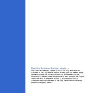 خرید و دانلود نسخه کامل کتاب Bible. Holy Bible. American Standard Version (ASV)
