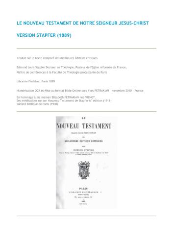 خرید و دانلود نسخه کامل کتاب Bible. Le Nouveau Testament de Notre Seigneur Jesus-Christ. Version Stapfer (1889)_68e27abd8e369.jpeg خرید و دانلود نسخه کامل کتاب Bible. Le Nouveau Testament de Notre Seigneur Jesus-Christ. Version Stapfer (1889)