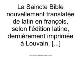 خرید و دانلود نسخه کامل کتاب Bible. Version Louvain (1550)