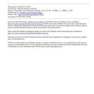 خرید و دانلود نسخه کامل کتاب Bourgeouise-Landlord state?