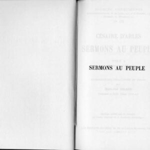خرید و دانلود نسخه کامل کتاب Césaire d’Arles : Sermons au peuple 1-20, tome I