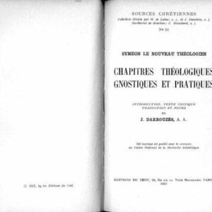 خرید و دانلود نسخه کامل کتاب Chapitres théologiques, gnostiques et pratiques