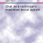 خرید و دانلود نسخه کامل کتاب Chat as a technically mediated social system
