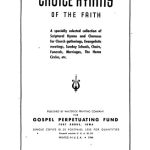 خرید و دانلود نسخه کامل کتاب Choice Hymns of the Faith