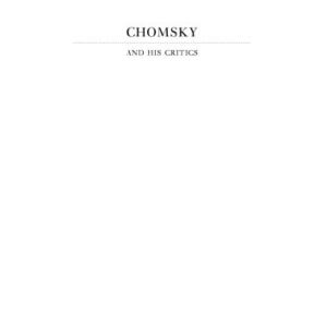 خرید و دانلود نسخه کامل کتاب Chomsky and His Critics