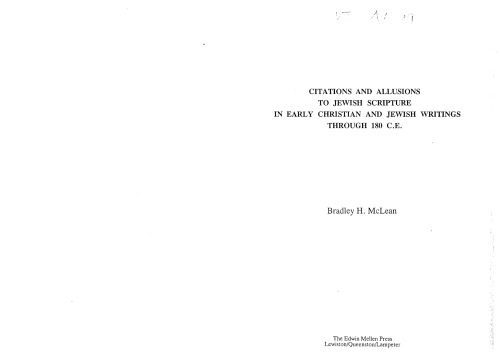 خرید و دانلود نسخه کامل کتاب Citations and Allusions to Jewish Scripture in Early Christian and Jewish Writings Through 180 C.E._68e05cf6e7142.jpeg خرید و دانلود نسخه کامل کتاب Citations and Allusions to Jewish Scripture in Early Christian and Jewish Writings Through 180 C.E.