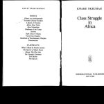 خرید و دانلود نسخه کامل کتاب Class Struggle in Africa