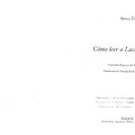 خرید و دانلود نسخه کامل کتاب Cómo leer a Lacan