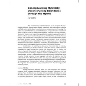 خرید و دانلود نسخه کامل کتاب Conceptualizing Hybridity: Deconstructing Boundaries through the Hybrid