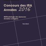 خرید و دانلود نسخه کامل کتاب Concours des IRA Annales 2016