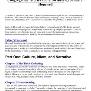 خرید و دانلود نسخه کامل کتاب Congregation: Stories and Structures