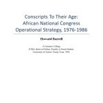 خرید و دانلود نسخه کامل کتاب Conscripts To Their Age: African National Congress Operational Strategy, 1976-1986
