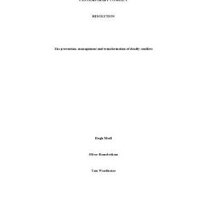 خرید و دانلود نسخه کامل کتاب Contemporary Conflict Resolution