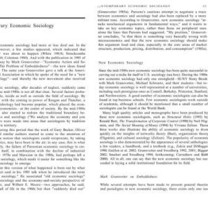 خرید و دانلود نسخه کامل کتاب Contemporary Economic Sociology