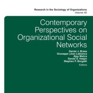 خرید و دانلود نسخه کامل کتاب Contemporary Perspectives on Organizational Social Networks