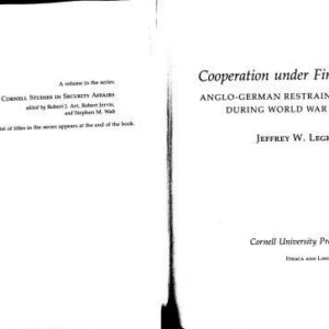خرید و دانلود نسخه کامل کتاب Cooperation under Fire. Anglo-German Restraint during World War II